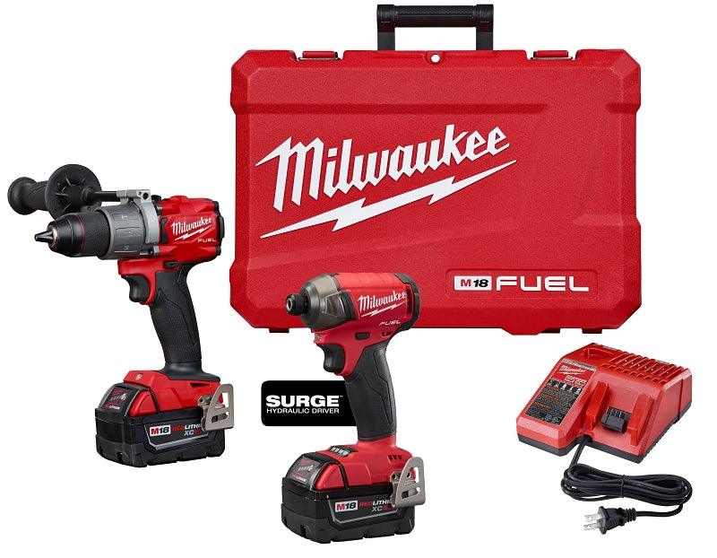 Milwaukee 2999-22 Combination Kit, Battery Included, 18 V, 2-Tool, Lithium-Ion Battery
