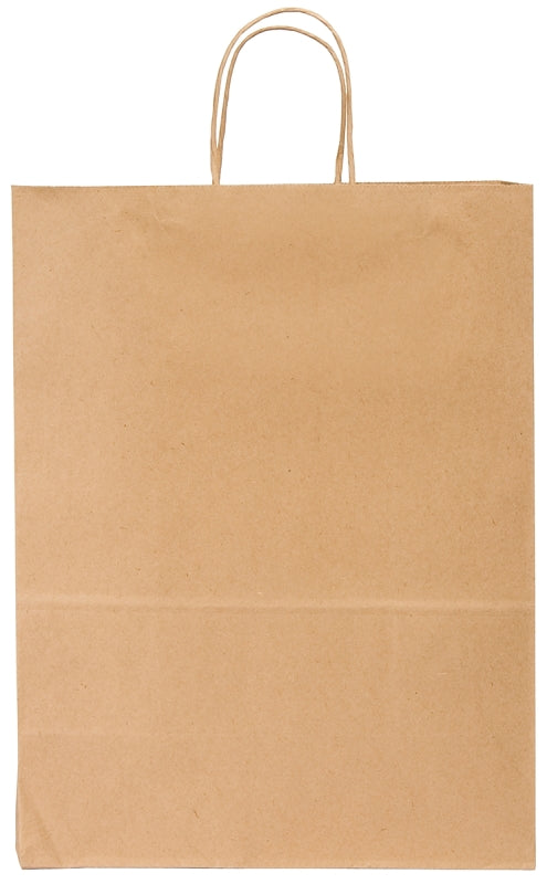 Duro Bag Dubl Life 87124 Shopping Bag, Kraft Paper, Brown