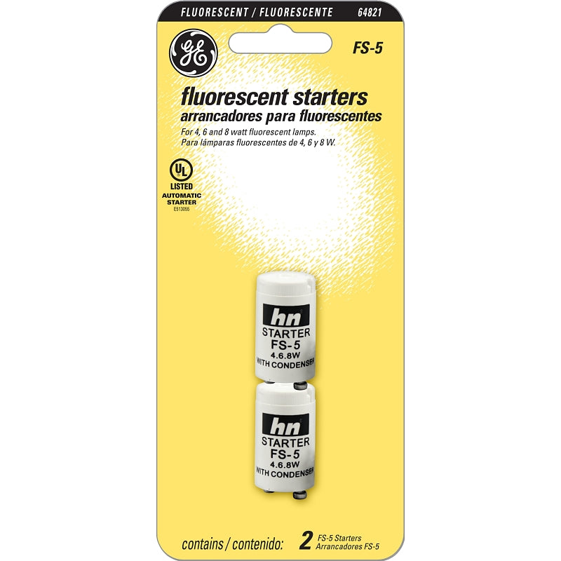 GE 64821 Fluorescent Starter, 4, 6, 8 W