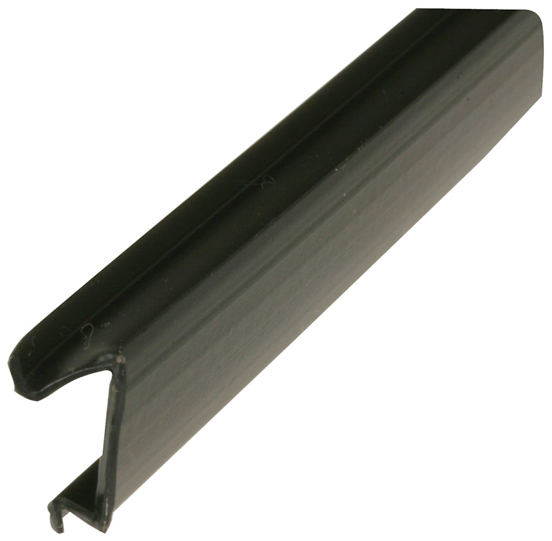 Make-2-Fit P 7813 Glass Retainer, 9/16 in W, 5/16 in Thick, 72 in L, Vinyl, Black