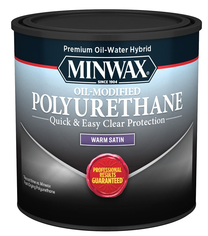 Minwax 230254444 Polyurethane, Liquid, Clear, 0.5 pt, Can