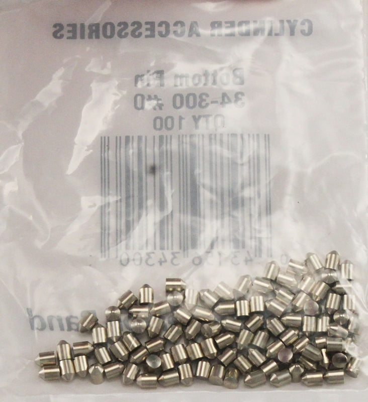 Schlage Allegion Everest Series 34-300 Bottom Pin, Metal, Specifications: #0 Size