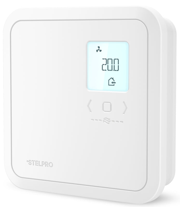 Stelpro ST402PFF Programmable Electronic Thermostat, 120/208/240 V, 4000 W, Thermistor Sensor, White
