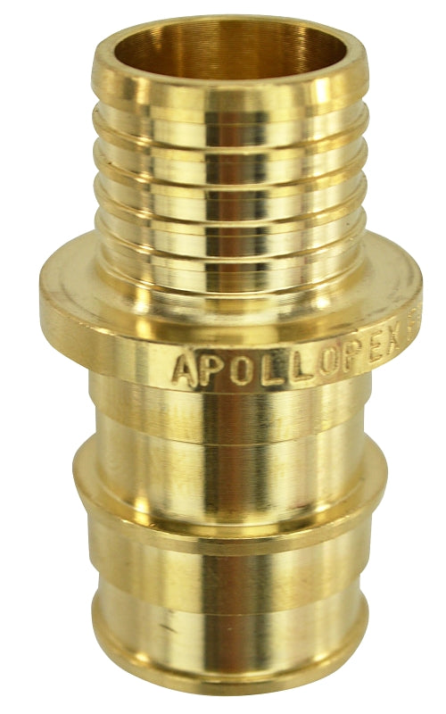 Apollo Valves ExpansionPEX Series EPXBC3434 Coupling, 3/4 in, Barb, Brass, 200 psi Pressure