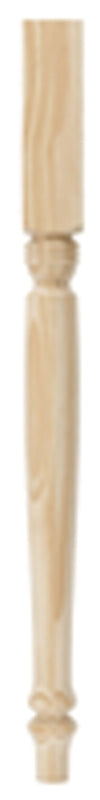 Waddell 2921 Table Leg, 29 in H, 2-1/4 in W, Pine Wood, Beige, Smooth Sanded
