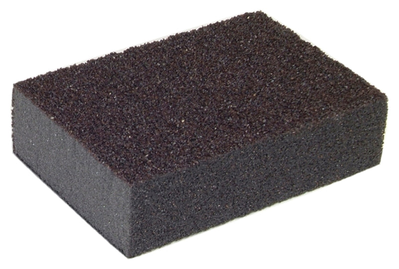 Norton MultiSand 49505 Sanding Sponge, 4 in L, 2-3/4 in W, Coarse, Medium