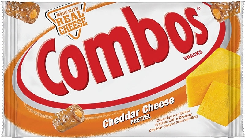 Combos MMM71471 Pretzels, Cheddar Cheese Flavor, 1.8 oz