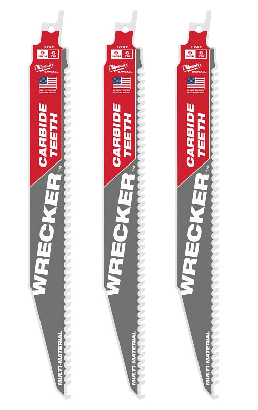 BLADE SAWZALL CARBDE 6TPI 9 IN