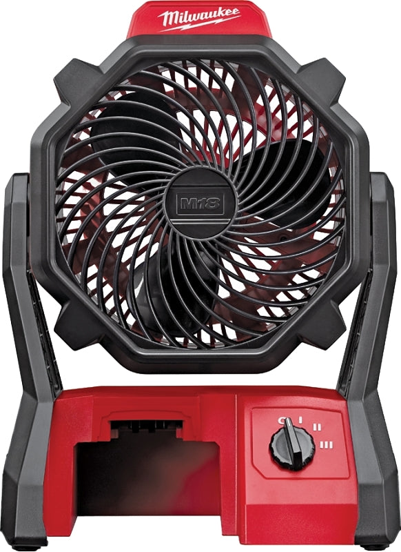 Milwaukee 0886-20 Portable Jobsite Fan, Tool Only, 18 V, 284 cfm Air, 3-Speed