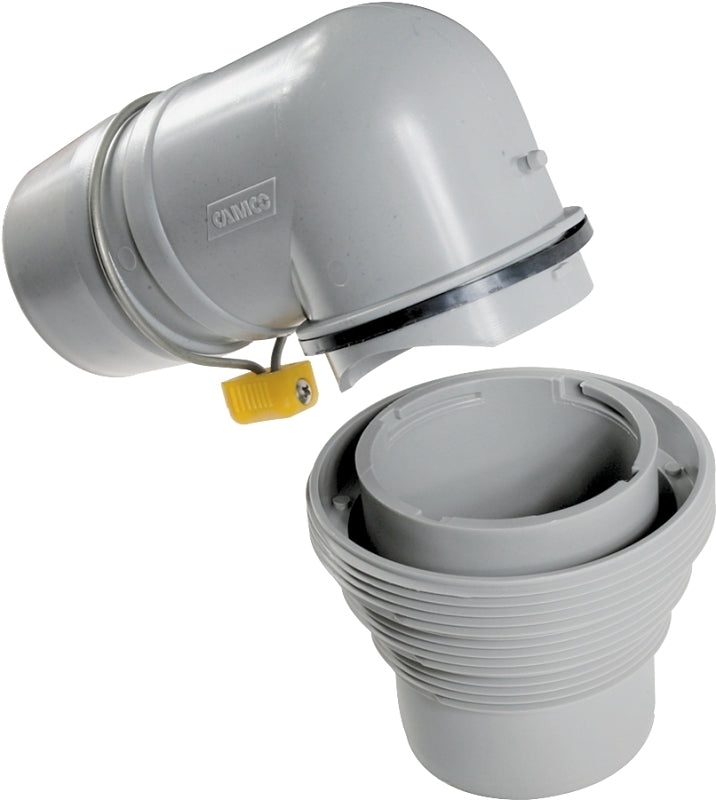 Camco Easy Slip 39144 Hose Adapter, Threaded, Gray