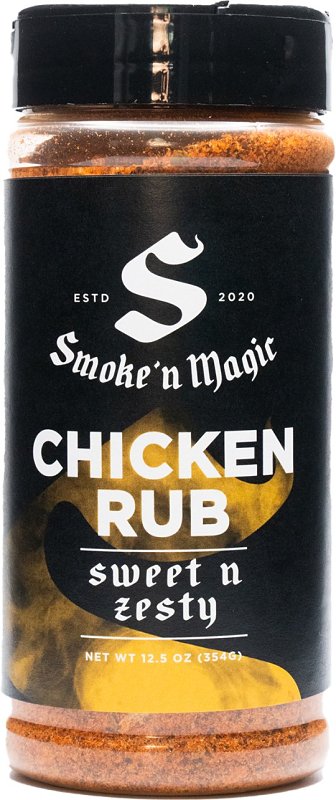 Smoke 'N Magic OW16500 Rub Seasoning, Zesty Chicken, 12.5 oz