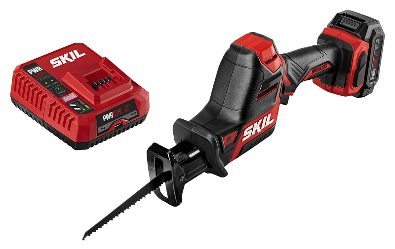 SKIL RS582802 Reciprocating Saw Kit, Tool Only, 12 V, 2 Ah, 20 to 100 mm Cutting Capacity, 3/4 in L Stroke