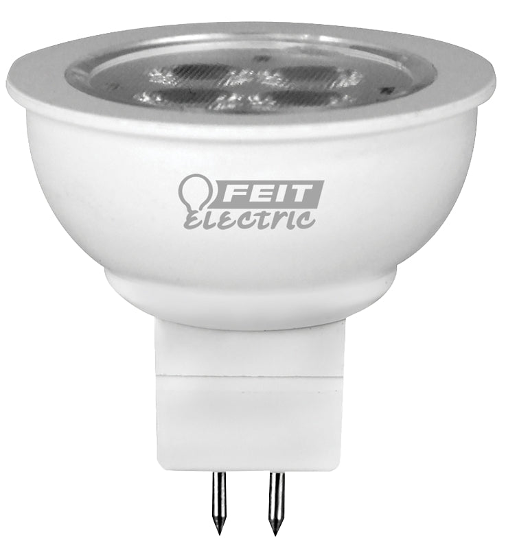 Feit Electric BPLVBAB/830CA LED Bulb, Track/Recessed, MR16 Lamp, 20 W Equivalent, GU5.3 Lamp Base, Clear