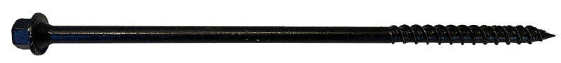 Hillman TimberTite Series LTS-147610/47805 Screw, 1/4 in Thread, Hex Drive, Steel, Ceramic, 10 PK