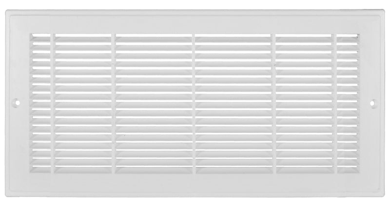 Imperial RG3014 Sidewall Grille, 25-1/4 in L, 7-1/4 in W, Polystyrene, White
