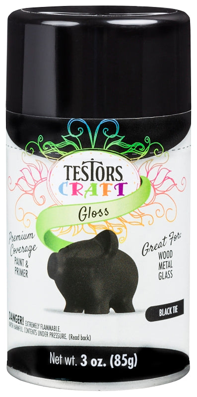 304352 PAINT SPRAY GLO BLK TIE