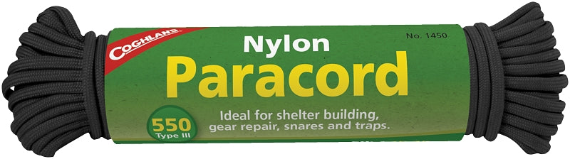 1450 PARACORD 50FT BLACK