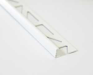 Emser Tile Signature Series ZBL300-450-08025-1 Edge Protector Trim, Aluminum, White, Powder-Coated