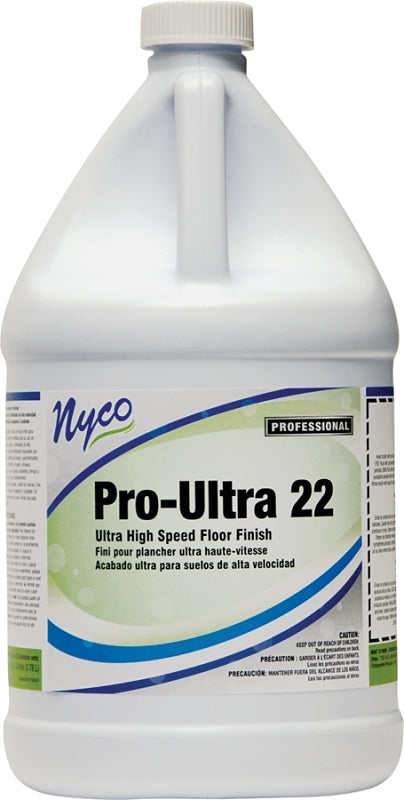 nyco NL175-G4 Floor Finish, 128 oz, Liquid, Acrylic Polymer, White