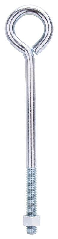 ProSource LR290 Eye Bolt, 13 mm Thread, Machine Thread, 3 in L Thread, 2-1/8 in Dia Eye, 633 lb Working Load, Steel