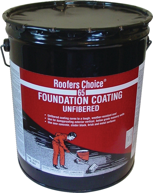 Henry RC065 Series RC065070 Foundation Coating, Black, Liquid, 4.75 gal Pail