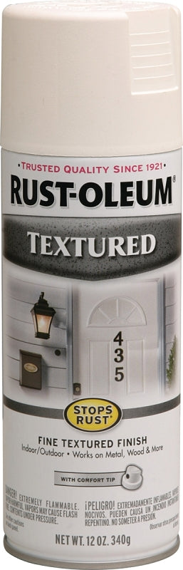Stops Rust 7225830 Textured Rust Spray Paint, Textured, White, 12 oz, Can