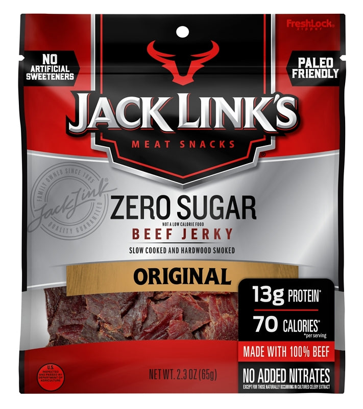 Jack Link's 10000027802 Beef Jerky, Original Flavor, 2.3 oz Pack