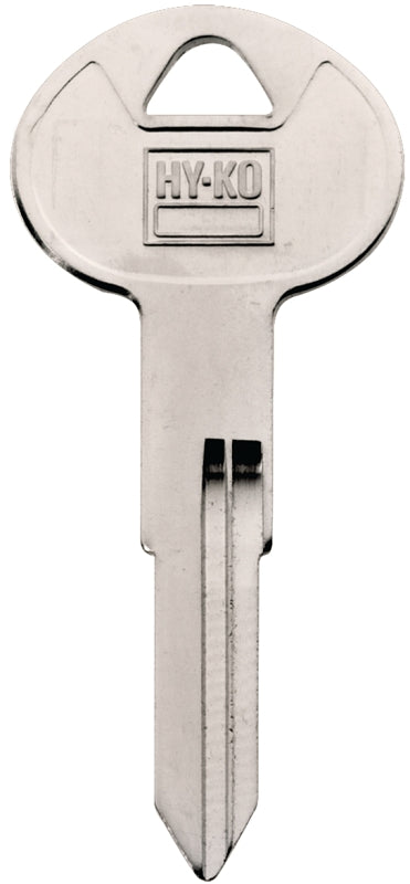 Hy-Ko 11010DA28 Automotive Key Blank, Brass, Nickel, For: Nissan Vehicle Locks