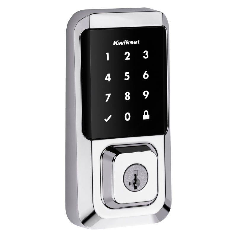 Kwikset Halo Series 939 WIFI TSCR 26 Touchscreen Wi-Fi Enabled Smart Lock, Polished Chrome, Residential, AAA Grade, Zinc