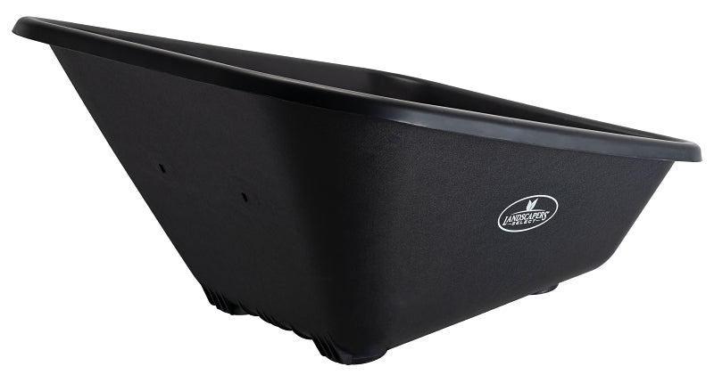 Landscapers Select 34572 Wheelbarrow Tray, 41-1/4 in L, 32-1/4 in W, 8 cu-ft Capacity, Polymer, Black