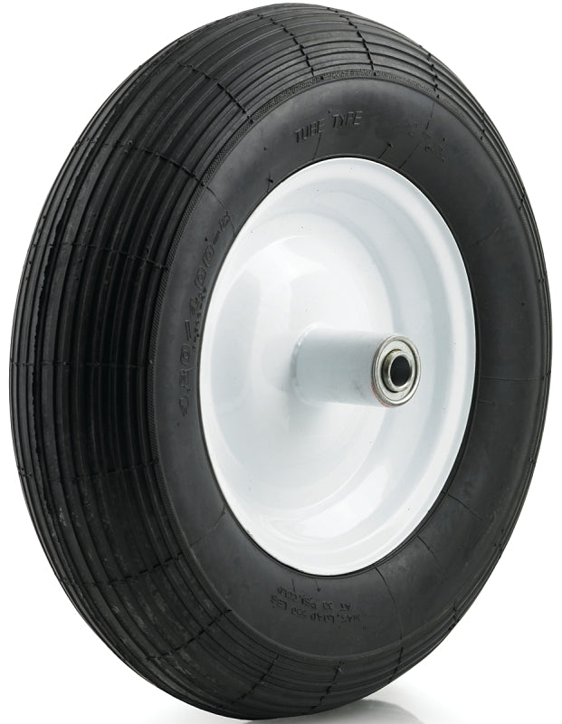 Dh Casters W-PN16480R2C Pneumatic Wheel, 5/8 in Dia Hub