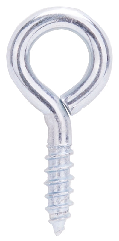 ProSource LR220 Screw Eye, 4 mm Dia Wire, 5 mm Thread, 3/4 in L Thread, 1-9/16 in OAL, 73 lb Working Load, Steel, Zinc