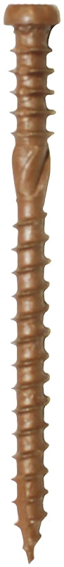 GRK Fasteners Kameleon 67155 Deck Screw, #9 Thread, 2-1/2 in L, Coarse Thread, Flat Head, Star Drive, Type 17 Point