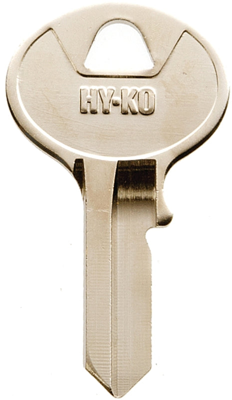 Hy-Ko 11010VR3 Key Blank, Brass, Nickel, For: Viro Cabinet, House Locks and Padlocks