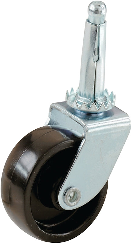 9557 STEM CASTER 1-1/4 BLACK