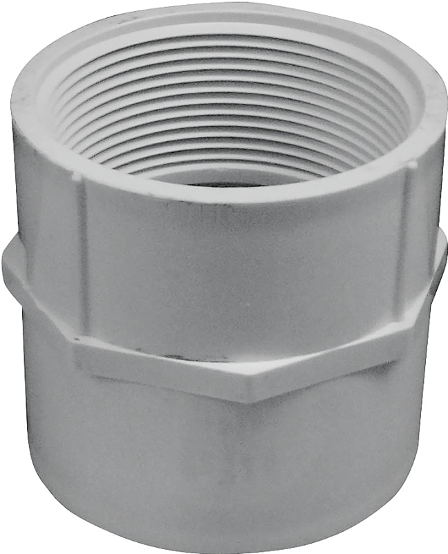 Lasco 435030BC Pipe Adapter, 3 in, Slip x FIP, PVC, SCH 40 Schedule