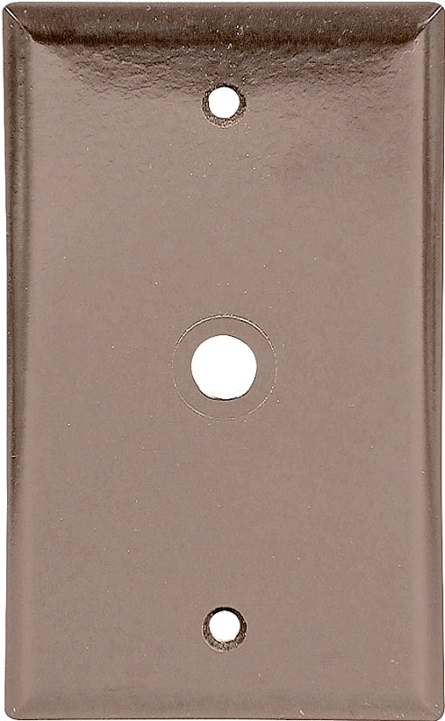 Eaton Wiring Devices 2128 2128B-BOX Wallplate, 4-1/2 in L, 2-3/4 in W, 1 -Gang, Thermoset, Brown, High-Gloss