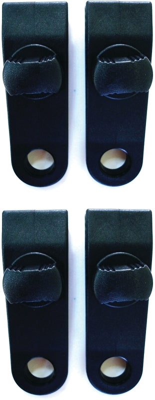 ProSource PC-301 Tarp Clip, 3.25 L, 1 in W, Nylon Reinforced Plastic, Black