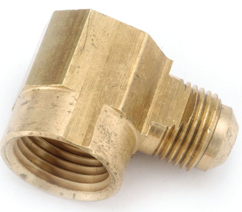 Anderson Metals 754050-0812 Tube Elbow, 1/2 x 3/4 in, 90 deg Angle, Brass, 750 psi Pressure