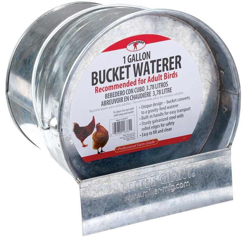 BUCKET POULTRY WATERER GALV