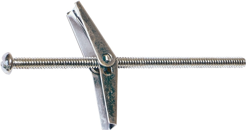 Midwest Fastener 04094 Toggle Bolt with Wing, 4 in L, Zinc