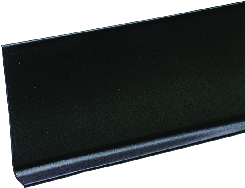 M-D 75218 Wall Base, 4 ft L, 4 in W, Vinyl, Black