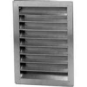Lomanco LomanCool 812100 Gable Vent, Aluminum, Mill, Flush Installation