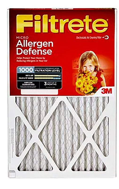 Filtrete 9802-4 Air Filter, 20 in L, 20 in W, 11 MERV, 1000 MPR
