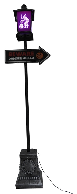 27472 LAMP POST BWR/DGR HLWN 6