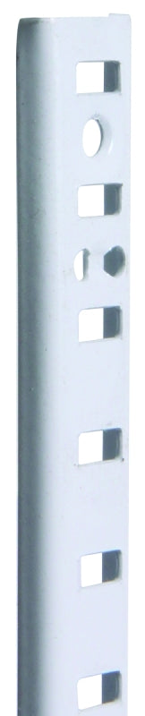 Knape & Vogt 255 PK255 WH 72 Shelf Standard, 500 lb, 23 ga Thick Material, 5/8 in W, 72 in H, Steel