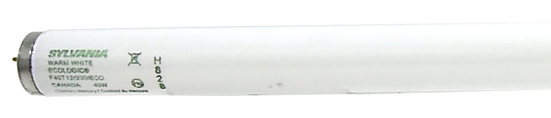 Sylvania 21376 Fluorescent Bulb, 40 W, T12 Lamp, Medium Lamp Base, 2790 Lumens, 3000 K Color Temp, Soft White Light
