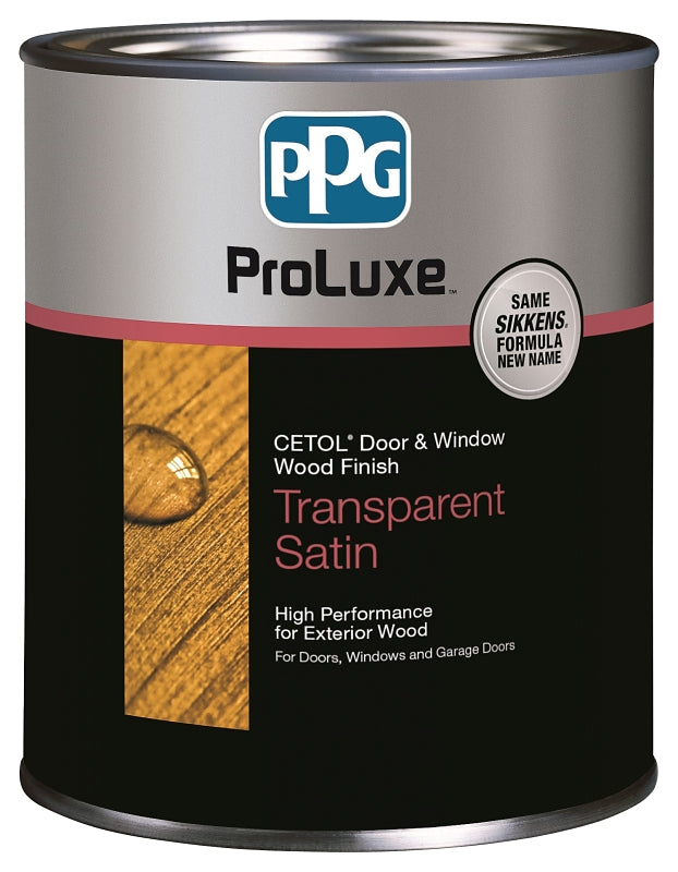 PPG Proluxe Cetol SIK48045/04 Wood Finish, Satin, Mahogany, Liquid, 1 qt, Can