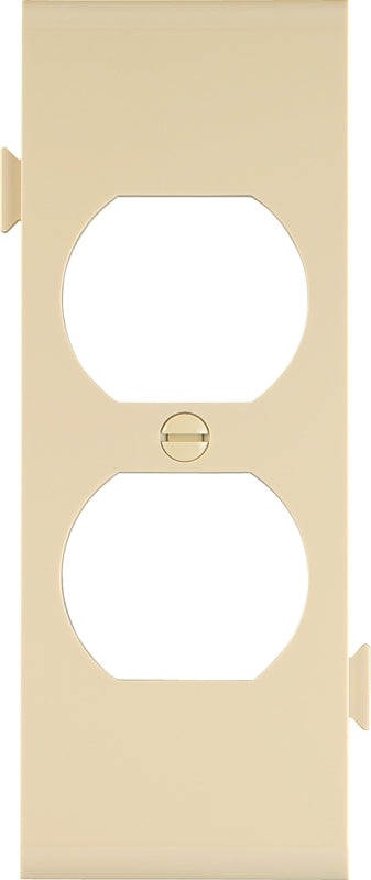Eaton Wiring Devices STC8V Sectional Wallplate, 4-1/2 in L, 2-3/4 in W, 1 -Gang, Polycarbonate, Ivory, High-Gloss
