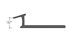 Emser Tile Signature Series ZBL218-410-10025-1 Carpet Trim, Aluminum, Satin Silver